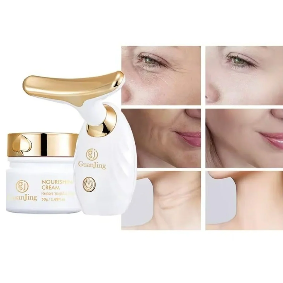 Guanjing Nourishing Lifting Skincare Set Facial Massager - Image 1