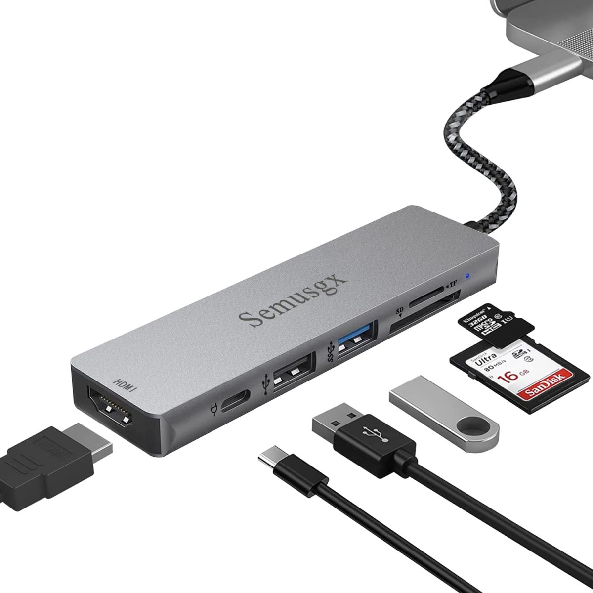 USB-C Hub 6in1 - Image 1