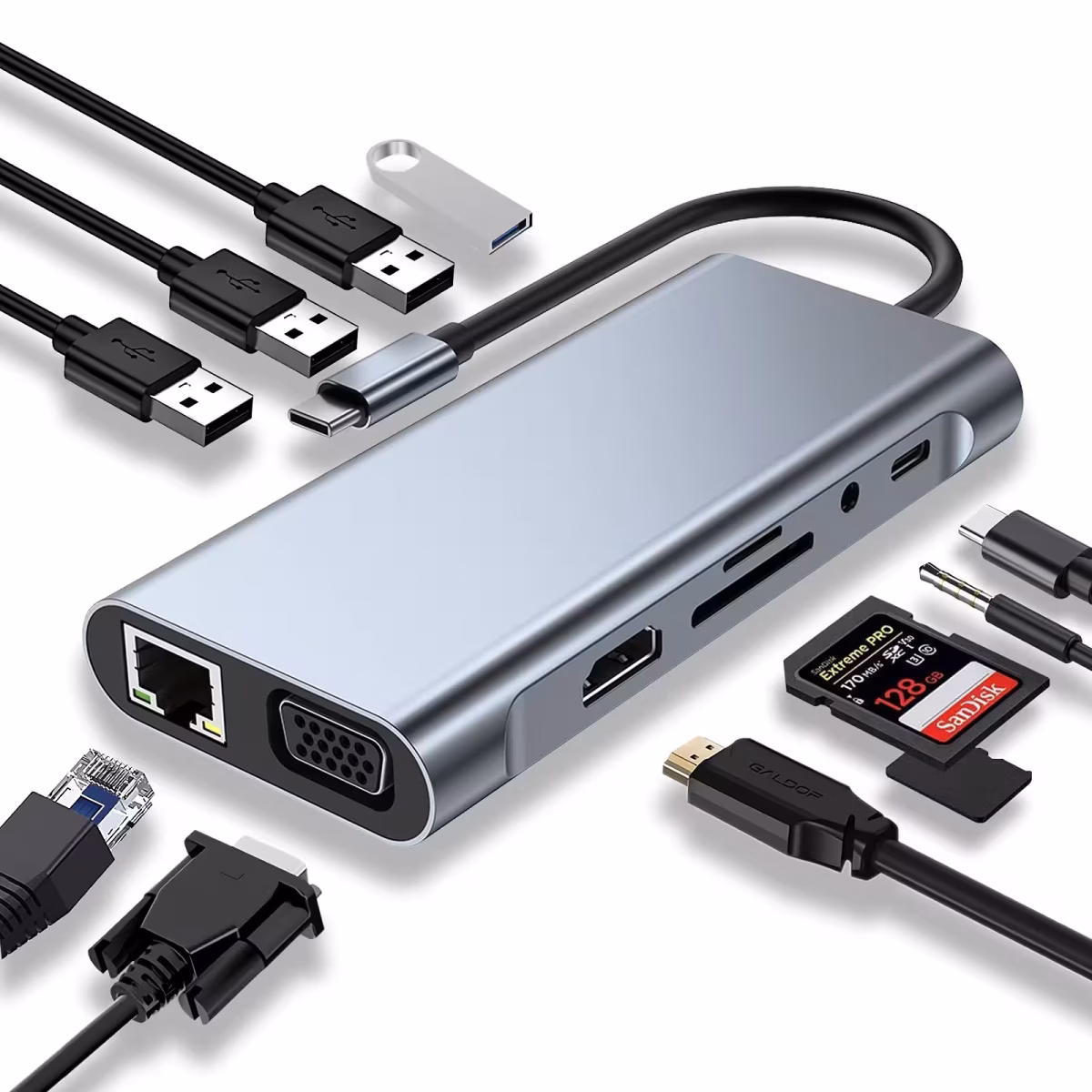USB-C Hub 11in1 - Image 1