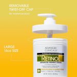Advanced Clinicals Retinol Body Cream Moisturizer + Exfoliating 10% Glycolic Acid & Lactic - Image 3